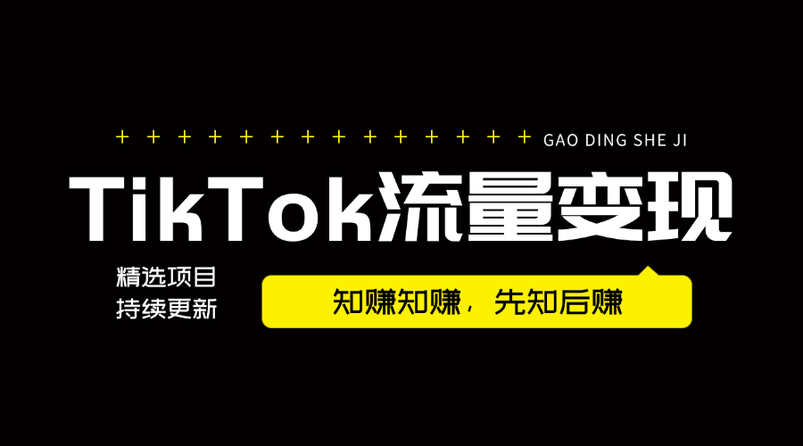 纯干货  号称史上最全TikTok流量变现实操手册，南帆3万字 拆解 Tik Tok流量变现-知赚网